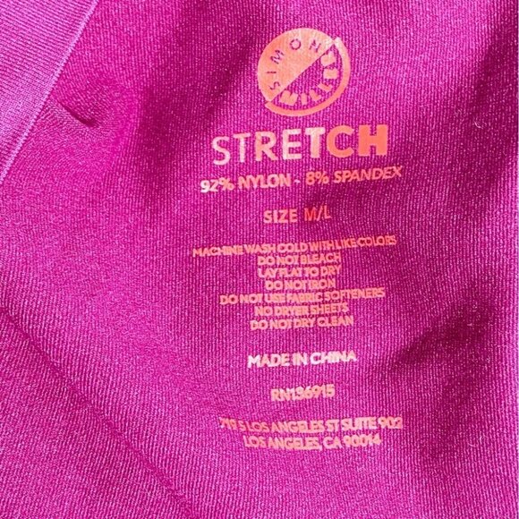 New SIMON MILLER AIX JERSEY TOP PLUM size M/L - Picture 7 of 7